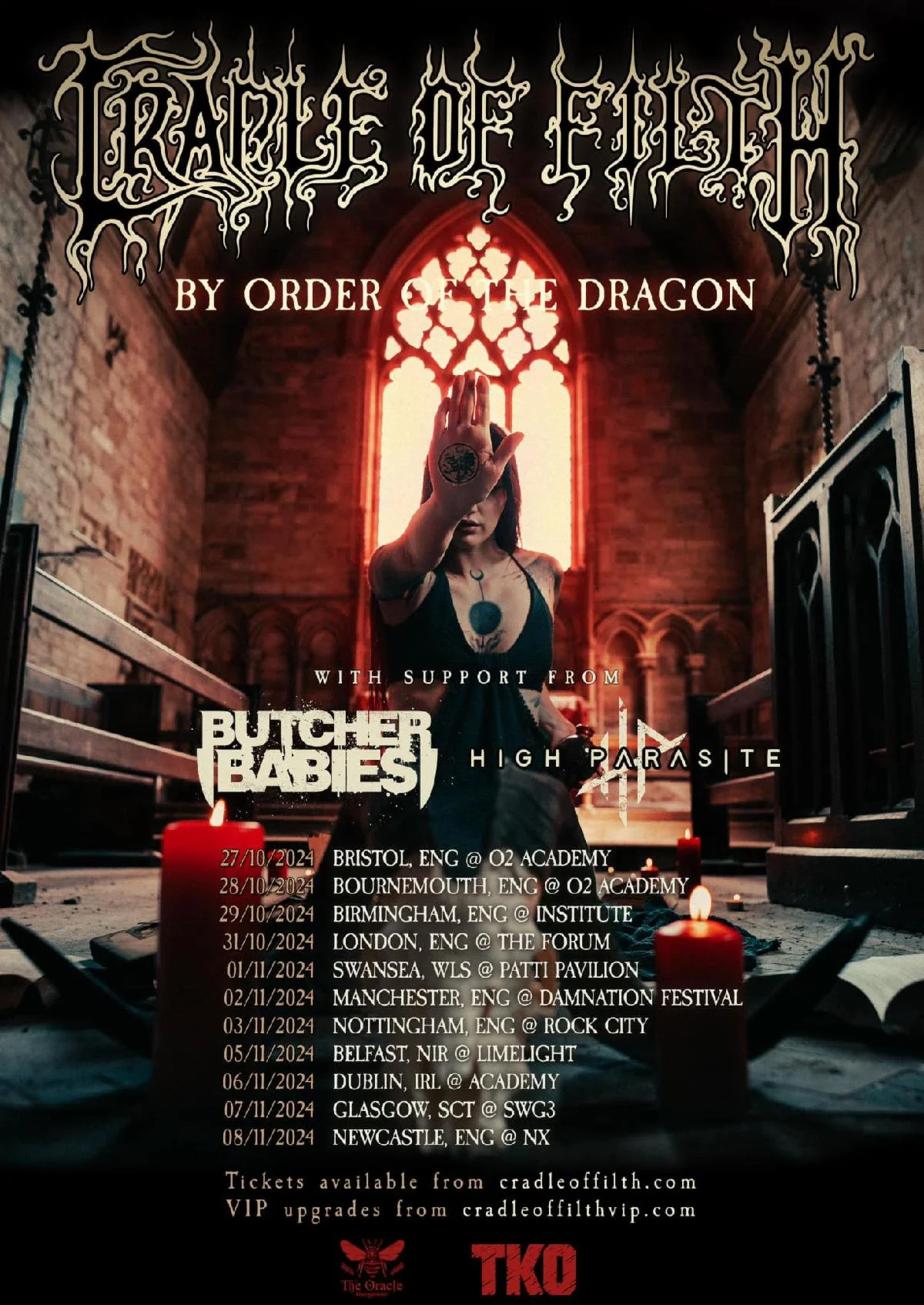 Cradle of Filth announce hellacious headline tour for Autumn 2024